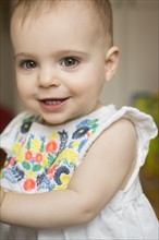 Portrait of baby girl (18-23 months)