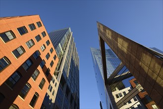 USA, Boston, Massachusetts, Buildings on Boston Waterfront