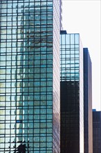 USA, New York, Glass office buildings