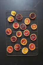 Sliced blood oranges