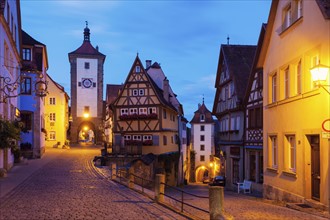 Germany, Bavaria, Rothenburg, Traditional houses in old town