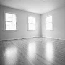 Empty room with  floorboard