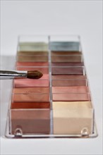 Close up of eye shadow palette