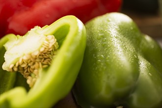 Close-up of green bell pepper