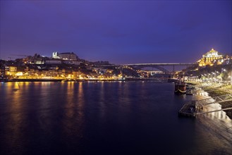 Portugal, Norte, Porto, Historic Centre of Porto by Douro River