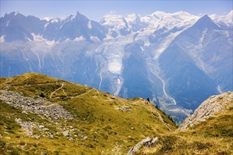 France, Auvergne-Rhone-Alpes, Chamonix, Alpes peaks in Chamonix area