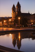 Portugal, Norte Region, Braga, Congregados Basilica in Braga at dawn
