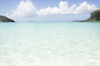 USA, Virgin Islands, Saint Thomas, Turquoise water of exotic sea