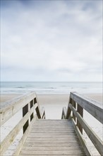 USA, North Carolina, North Topsail Beach, Quiet season at beach