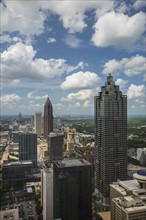 USA, Georgia, Atlanta, Cityscape with skyscrapers in foreground