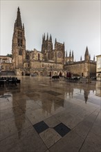Spain, Castile and Leon, Burgos, Burgos Cathedral on Plaza de San Fernando