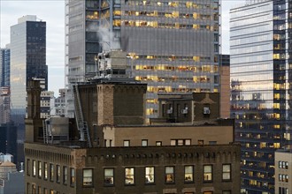 USA, New York, New York City, Modern skyscrapers