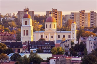 Vilnius, Lithuania, Cityscape at sunrise