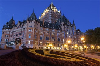 Canada, Quebec, Quebec City, Illuminated palace