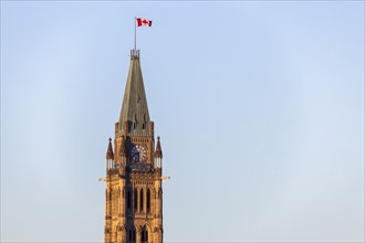 Canada, Ontario, Ottawa, Peace Tower against clear sky