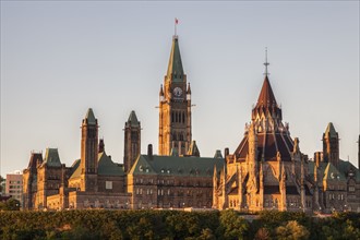 Canada, Ontario, Ottawa, Parliament Hill against sky