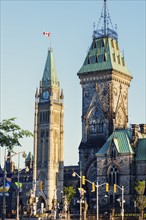Canada, Ontario, Ottawa, Parliament building against clear sky