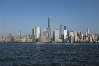 USA, New York State, New York City, Clear sky above Manhattan