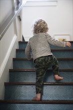 Boy on staircase