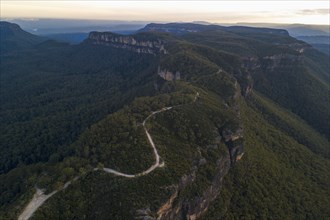 Road in Jamison Valley in Blue Mountains National Park