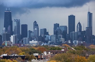 Skyline of Chicago, Illinois, USA