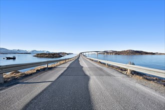 Bridge between islands in Tromso, Norway
