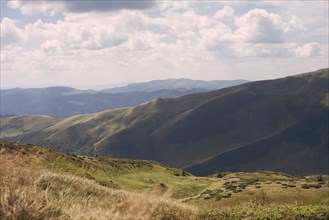 Mountains in the Carpathian Mountain Range, Ukraine