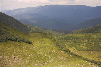 Mountains in the Carpathian Mountain Range