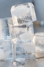 Stacked ice cubes