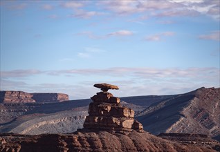 Mexican Hat rock formation in Utah, USA