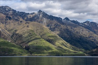 Mountains by Lake Wakatipu near Queenstown, New Zealand