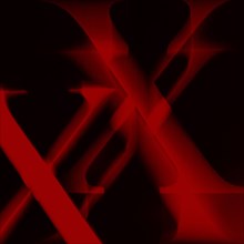 Illustration of red letter X's against black background