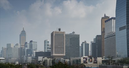 City skyline in Hong Kong, China