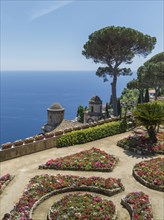 Garden of Villa Rufolo in Ravello, Amalfi Coast, Italy
