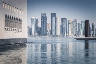 Skyscraper skyline in Doha, Qatar