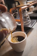Filter coffee being poured