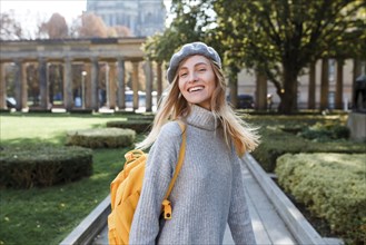 Young woman in Museum Island Park in Berlin, Germany
