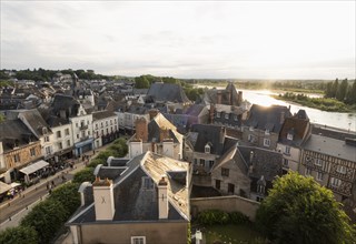 Townscape of Amboise in Loire Valley, France