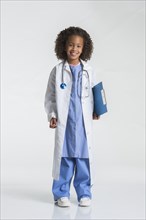 Girl dressed as doctor