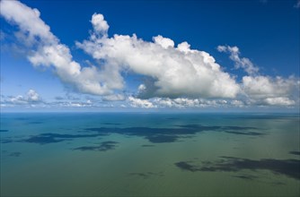 Clouds over seascape in Florida Keys, USA