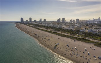 Cityscape of South Beach in Miami, USA