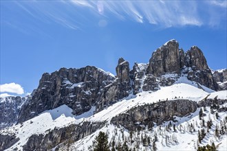 Mountain peaks in Dolomites, Italy