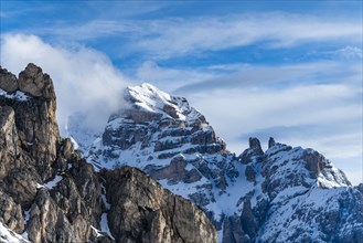 Mountain peaks in Dolomites, Italy