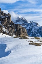 Mountain peaks in Dolomites, Italy