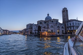 Grand Canal at sunset in Venice, Italy