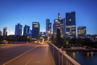 Modern skyline of Frankfurt