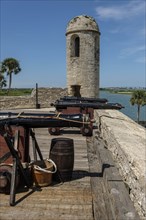 Cannons on Castillo de San Marcos in St. Augustine