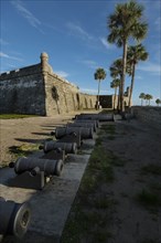 Cannons by Castillo de San Marcos in St. Augustine