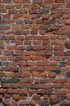 Weathered brick wall