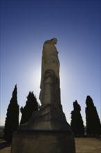 Sculpture of Emperor Trajan in Santiponce, Spain
